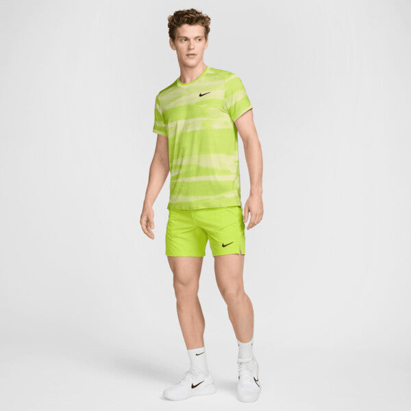 Nike Court Advantage Printed Top (M) (Life Lime)