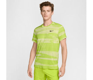 Nike Court Advantage Printed Top (M) (Life Lime)