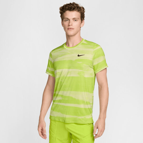 Nike Court Advantage Printed Top (M) (Life Lime)