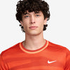 Nike Court Advantage Printed Top (M) (Orange)