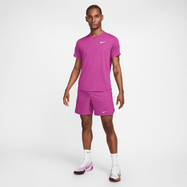 Nike Court Dri-Fit Victory Top (M) (Hot Fuchsia)