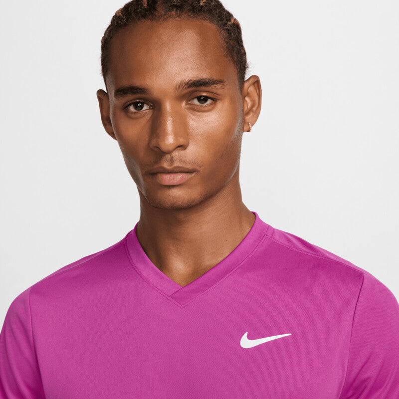 Nike Court Dri-Fit Victory Top (M) (Hot Fuchsia)