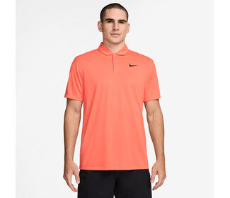 Nike Court Dri-Fit Solid Polo (M) (Lt Wild Mango)