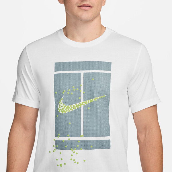 Nike Court Heritage Graphic Tee (M) (White)