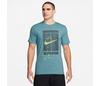 Nike Court Heritage Graphic Tee (M) (Denim Turquoise)