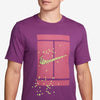 Nike Court Heritage Graphic Tee (M) (Hot Fuchsia)