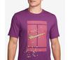 Nike Court Heritage Graphic Tee (M) (Hot Fuchsia)