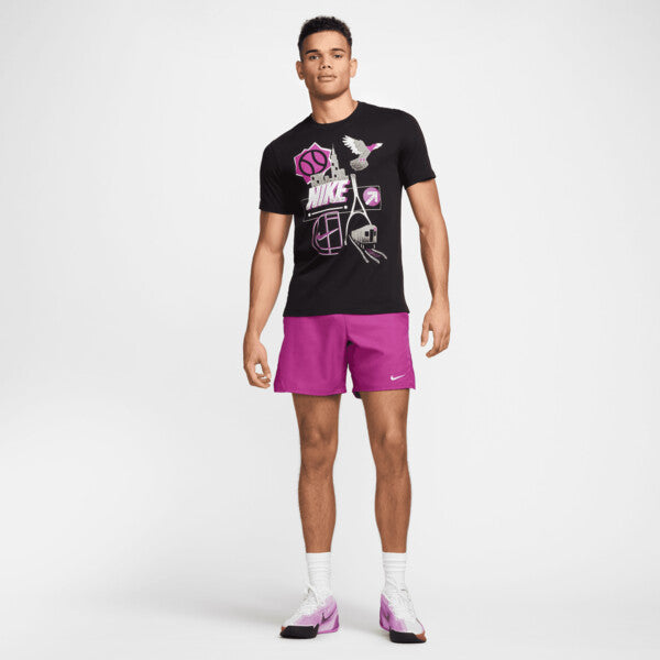 Nike Court Graphic Us Open Tee (M) (Black)