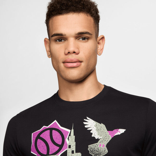 Nike Court Graphic Us Open Tee (M) (Black)