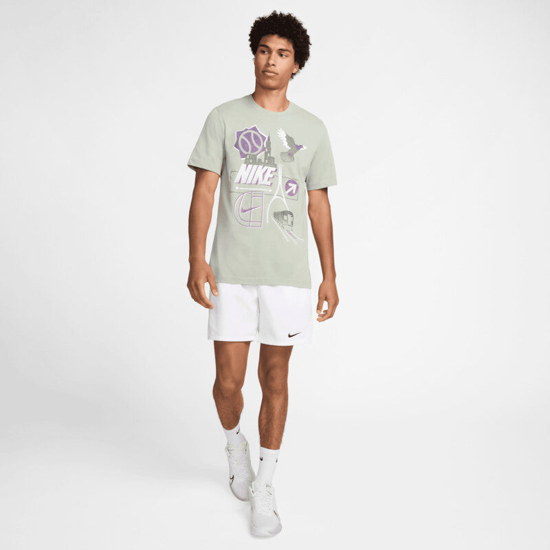 Nike Court Graphic Us Open Tee (M) (Jade Horizon)