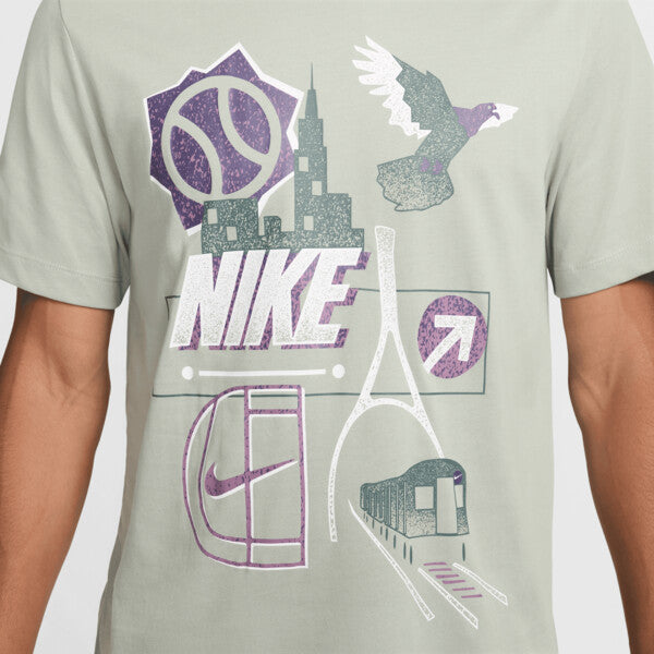Nike Court Graphic Us Open Tee (M) (Jade Horizon)