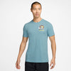 Nike Court Graphic Tennis Tee (M) (Denim Turqoise)