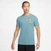 Nike Court Graphic Tennis Tee (M) (Denim Turqoise)
