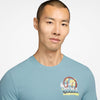 Nike Court Graphic Tennis Tee (M) (Denim Turqoise)