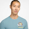 Nike Court Graphic Tennis Tee (M) (Denim Turqoise)