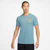 Nike Court Graphic Tennis Tee (M) (Denim Turqoise)
