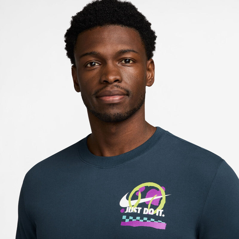 Nike Court Graphic Tennis Tee (M) (Armory Navy)