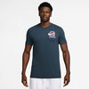 Nike Court Graphic Tennis Tee (M) (Armory Navy)