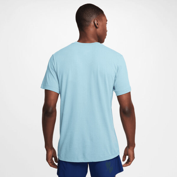 Nike Court Dri-Fit Rafa Tee (M) (Denim Turquoise)