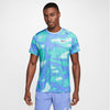 Nike Court Advantage Printed Top (M) (Glacier Blue)