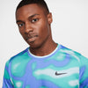 Nike Court Advantage Printed Top (M) (Glacier Blue)