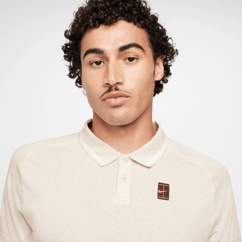 Nike Court Heritage Polo (M) (Lt Orewood Brown)