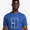 Nike Court Dri-Fit Heritage Tee (M) (Royal)