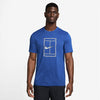 Nike Court Dri-Fit Heritage Tee (M) (Royal)