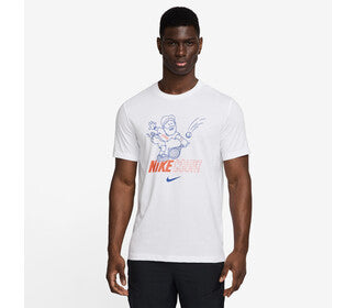 Nike Court Dri-Fit Graphic Tee (M) (White)