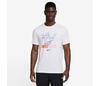 Nike Court Dri-Fit Graphic Tee (M) (White)