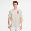 Nike Court Dri-Fit Graphic Tennis Tee (M) (Lt Orewood Brown)