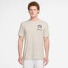 Nike Court Dri-Fit Graphic Tennis Tee (M) (Lt Orewood Brown)