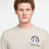 Nike Court Dri-Fit Graphic Tennis Tee (M) (Lt Orewood Brown)