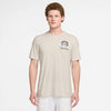 Nike Court Dri-Fit Graphic Tennis Tee (M) (Lt Orewood Brown)