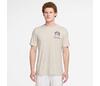 Nike Court Dri-Fit Graphic Tennis Tee (M) (Lt Orewood Brown)