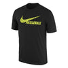Nike Pickleball Dri-Fit Short Sleeve Tee (M) (Black)