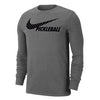 Nike Pickleball Dri-Fit Long Sleeve Tee (M) (Grey)