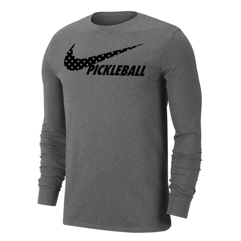 Nike Pickleball Dri-Fit Long Sleeve Tee (M) (Grey)