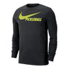 Nike Pickleball Core Long Sleeve Tee (M) (Black)