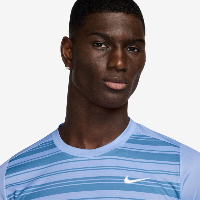 Nike Court Dri-Fit Victory Printed Top (M) (Blue)