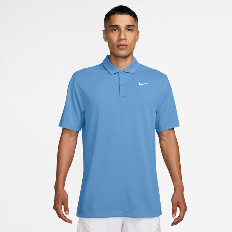 Nike Court Dri-Fit Solid Polo (M) (Blue)