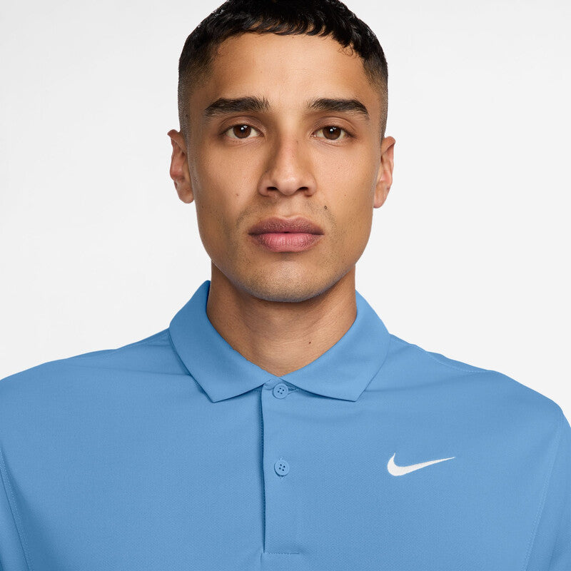 Nike Court Dri-Fit Solid Polo (M) (Blue)
