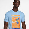 Nike Court Dri-Fit Tennis Tee Print (M) (Blue)