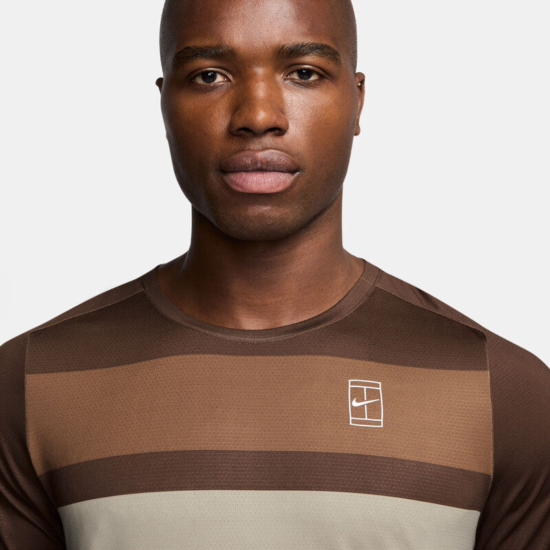 Nike Court Advantage Printed Top (M) (Cacao)