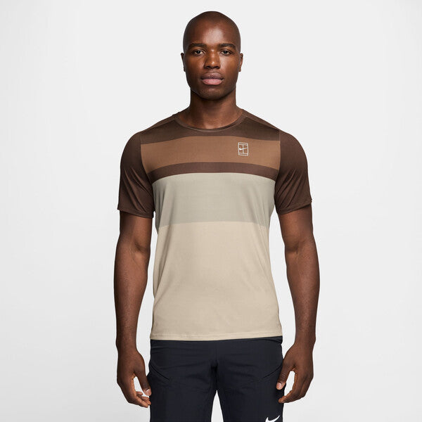 Nike Court Advantage Printed Top (M) (Cacao)