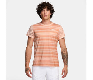 Nike Court Dri-Fit Victory Printed Top (M) (Washed Coral)