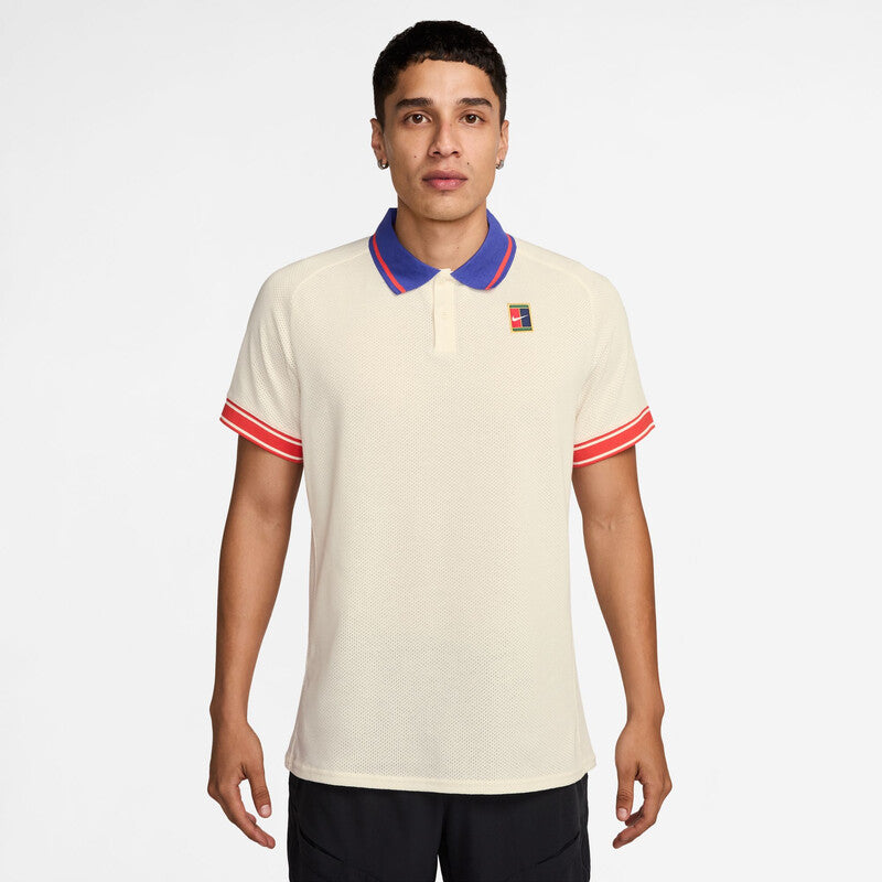 Nike Court Heritage Polo (M) (Pale Ivory)