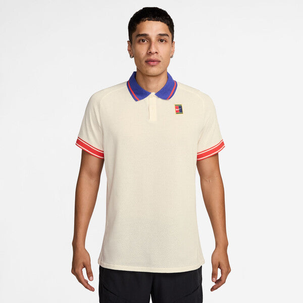 Nike Court Heritage Polo (M) (Pale Ivory)