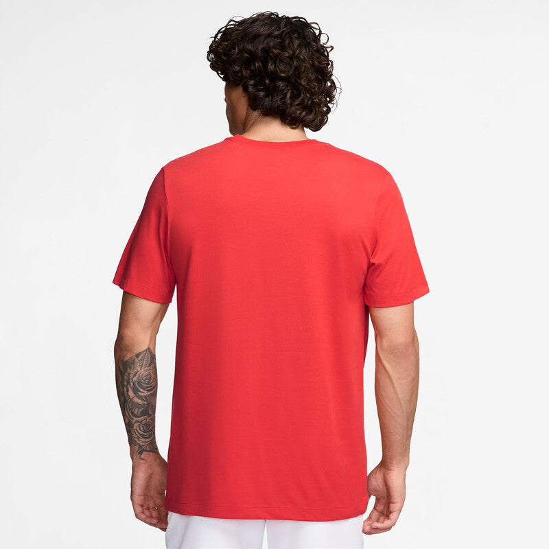 Nike Court Dri-Fit Court Tee (M) (Lt Crimson)