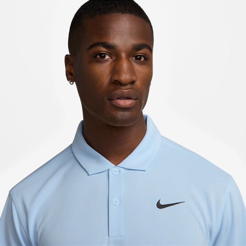 Nike Court Dri-Fit Solid Polo (M) (Celestine Blue) Nike